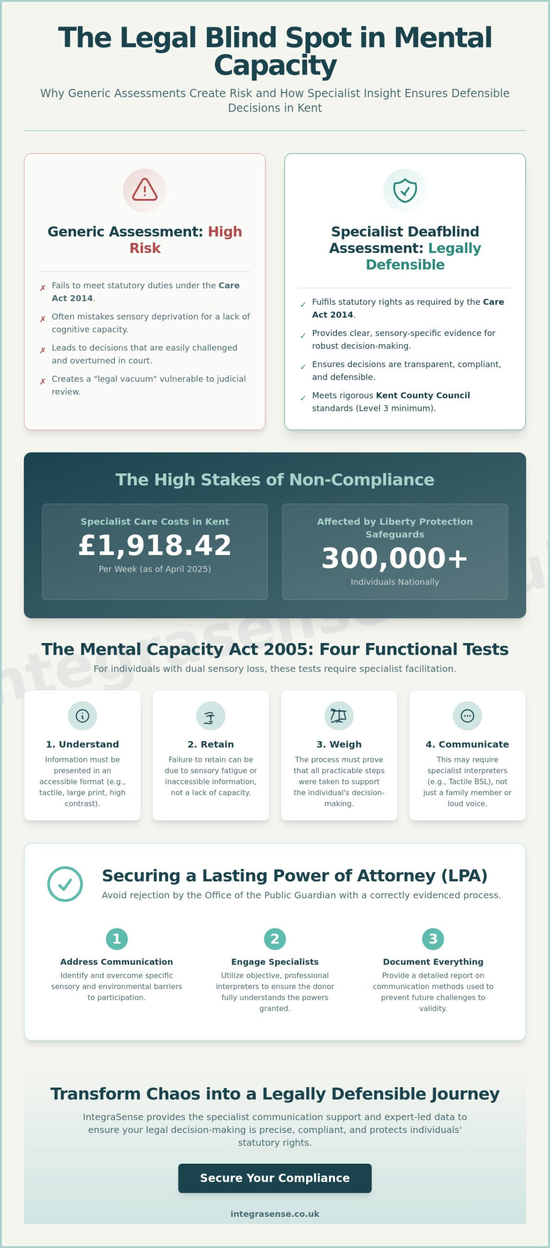 Deafblind Assessment and Legal Decision Making in Kent: A Guide to Statutory Compliance